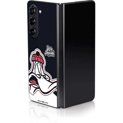 Looney Tunes Retro Daffy Duck Galaxy Z Fold5 5G Skin
